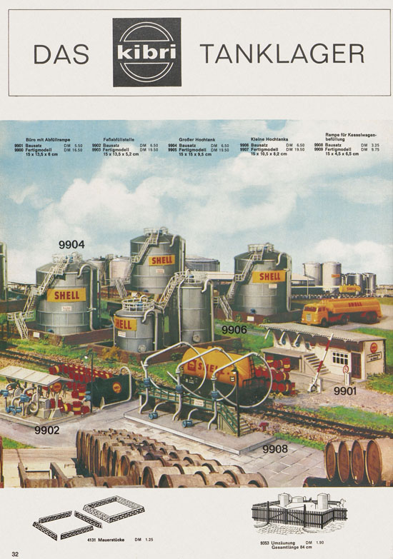 Seite 32 Kibri Katalog Modellbahn-Zubehör 1971-1972