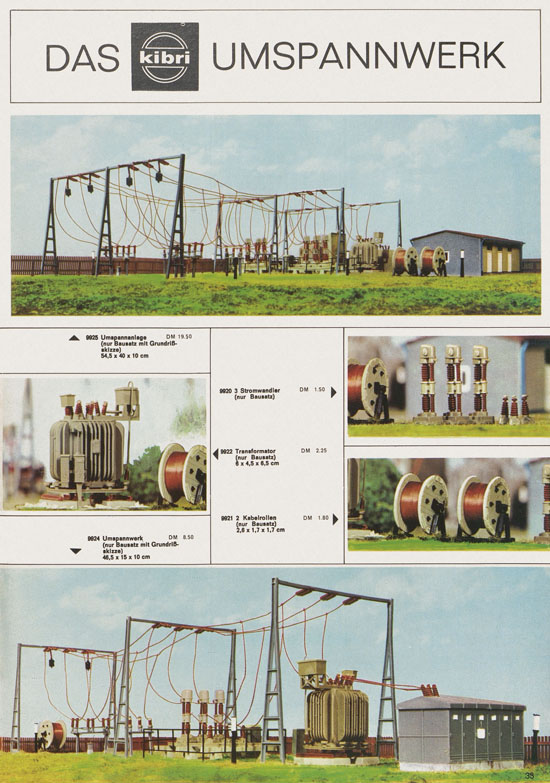 Seite 33 Kibri Katalog Modellbahn-Zubehör 1971-1972
