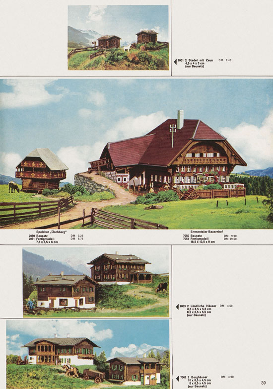 Seite 39 Kibri Katalog Modellbahn-Zubehör 1971-1972