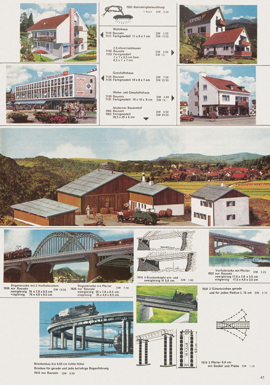 Seite 41 Kibri Katalog Modellbahn-Zubehör 1971-1972