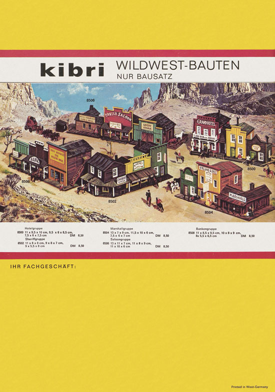 Seite 44 Kibri Katalog Modellbahn-Zubehör 1971-1972
