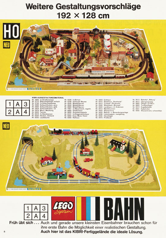 Seite 8 Kibri Modellbahn-Zubehör H0 + N Katalog 1974-1975