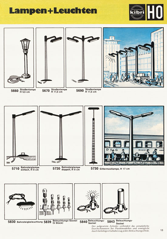 Seite 13 Kibri Modellbahn-Zubehör H0 + N Katalog 1974-1975
