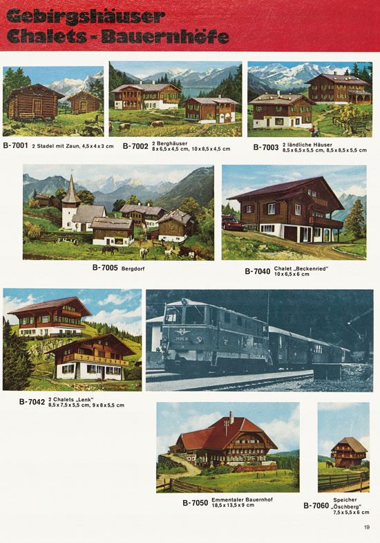 Seite 19 Kibri Modellbahn-Zubehör H0 + N Katalog 1974-1975