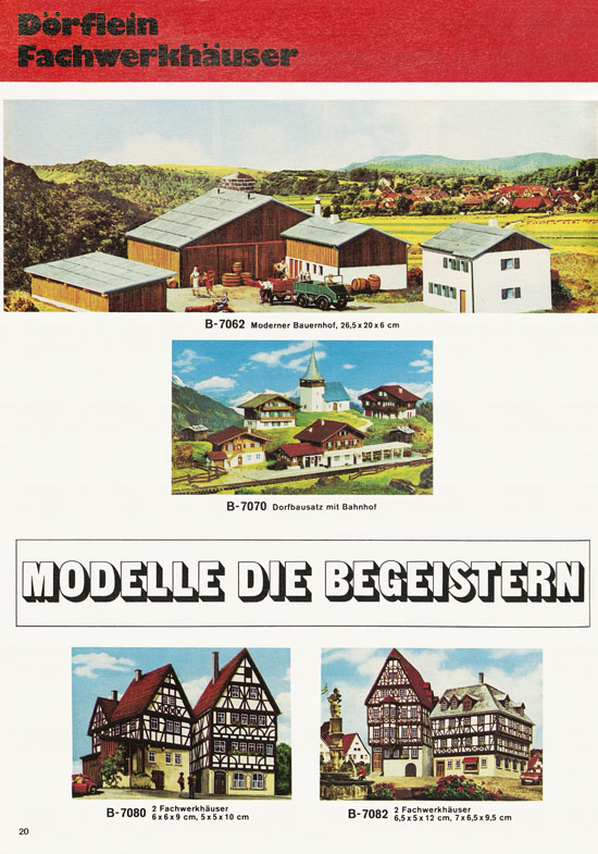 Seite 20 Kibri Modellbahn-Zubehör H0 + N Katalog 1974-1975
