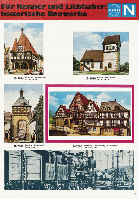 Seite 21 Kibri Modellbahn-Zubehör H0 + N Katalog 1974-1975