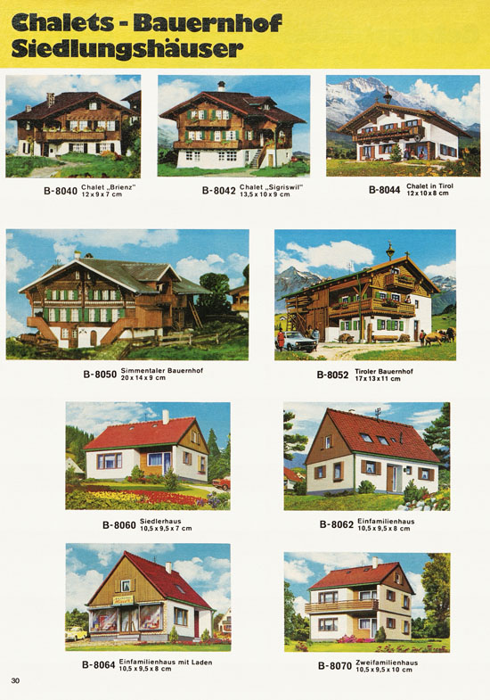 Seite 30 Kibri Modellbahn-Zubehör H0 + N Katalog 1974-1975