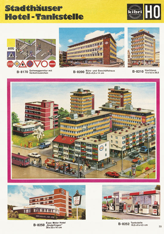Seite 33 Kibri Modellbahn-Zubehör H0 + N Katalog 1974-1975