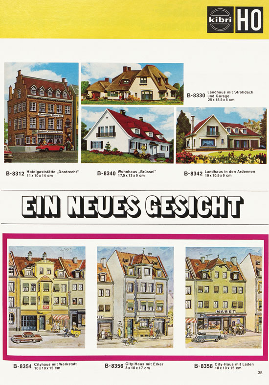 Seite 35 Kibri Modellbahn-Zubehör H0 + N Katalog 1974-1975
