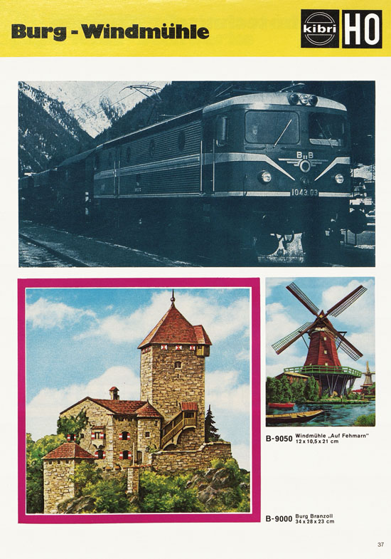 Seite 37 Kibri Modellbahn-Zubehör H0 + N Katalog 1974-1975