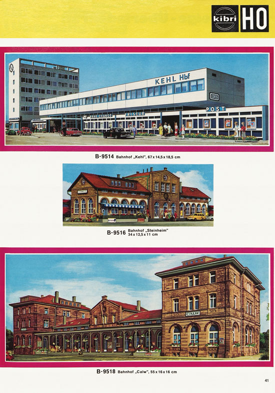 Seite 41 Kibri Modellbahn-Zubehör H0 + N Katalog 1974-1975