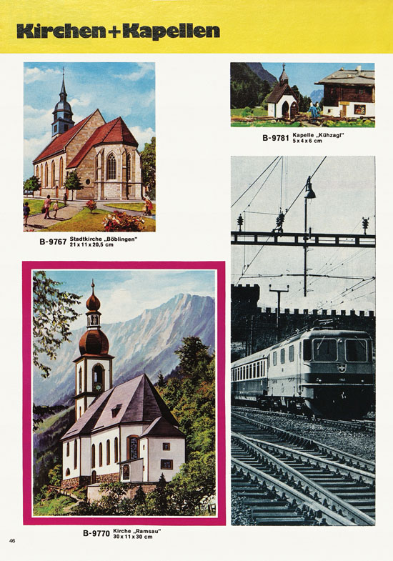 Seite 46 Kibri Modellbahn-Zubehör H0 + N Katalog 1974-1975
