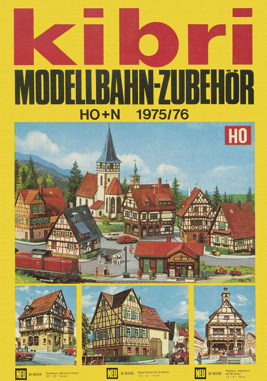 Kibri Modellbahn-Zubehör H0 + N Katalog 1975-1976