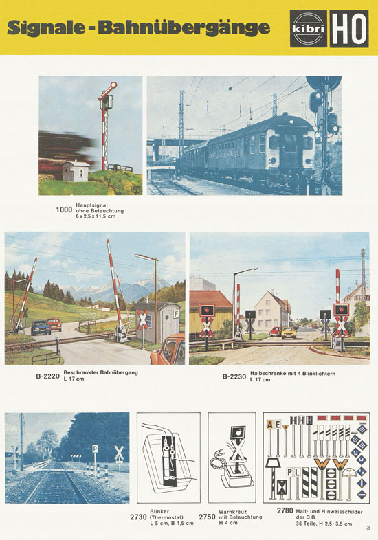 Seite 3 Kibri Modellbahn-Zubehör H0 + N Katalog 1975-1976