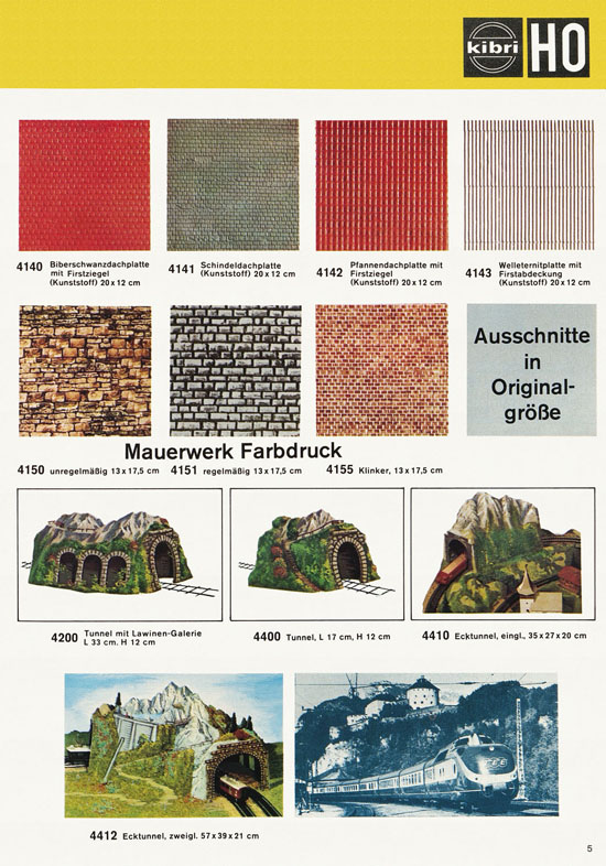 Kibri Modellbahn-Zubehör H0 + N Katalog 1975-1976