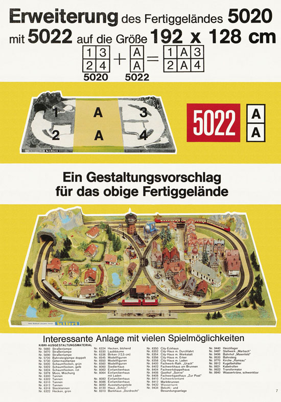 Seite 7 Kibri Modellbahn-Zubehör H0 + N Katalog 1975-1976