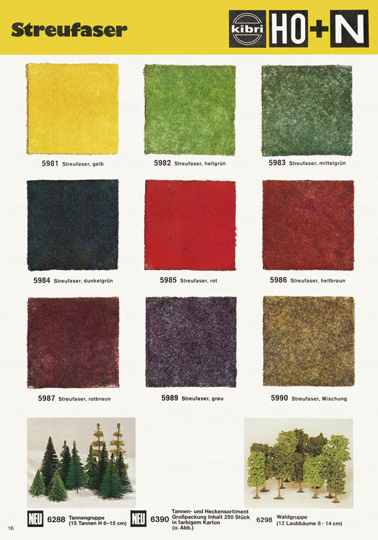 Seite 16 Kibri Modellbahn-Zubehör H0 + N Katalog 1975-1976
