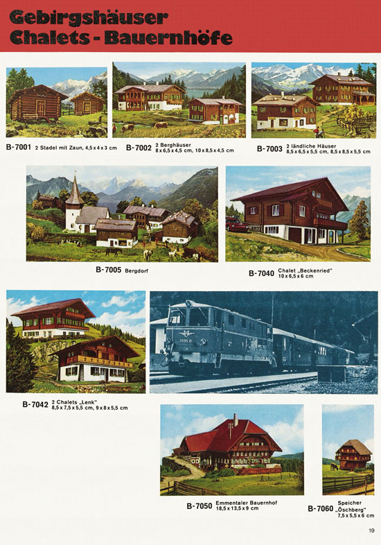 Seite 19 Kibri Modellbahn-Zubehör H0 + N Katalog 1975-1976