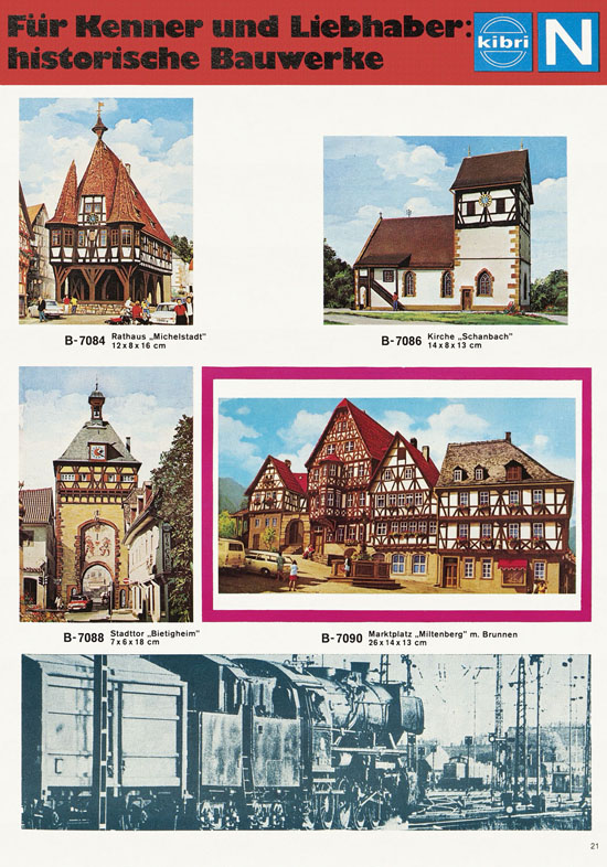 Seite 21 Kibri Modellbahn-Zubehör H0 + N Katalog 1975-1976