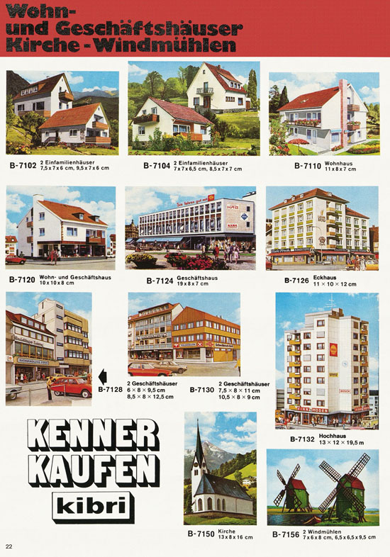 Seite 22 Kibri Modellbahn-Zubehör H0 + N Katalog 1975-1976