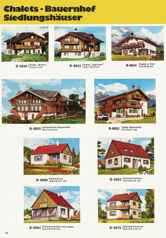 Seite 30 Kibri Modellbahn-Zubehör H0 + N Katalog 1975-1976