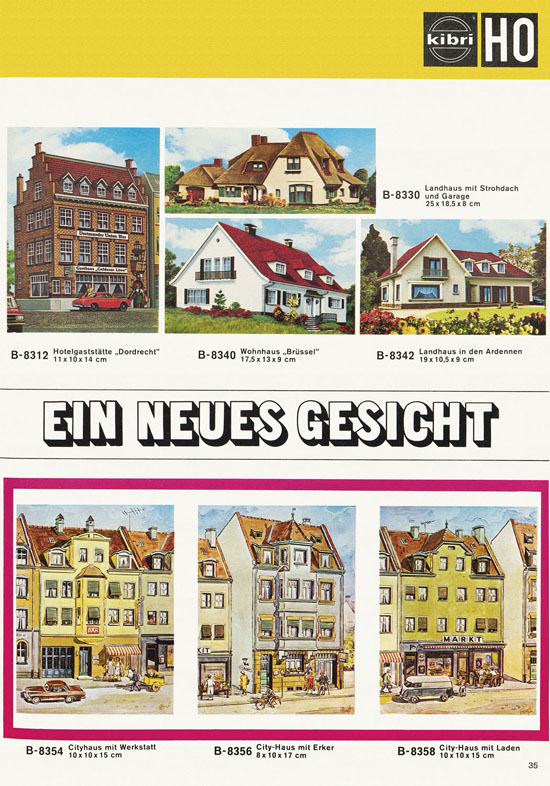 Seite 35 Kibri Modellbahn-Zubehör H0 + N Katalog 1975-1976
