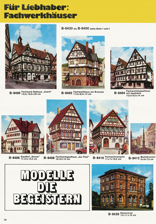 Seite 36 Kibri Modellbahn-Zubehör H0 + N Katalog 1975-1976
