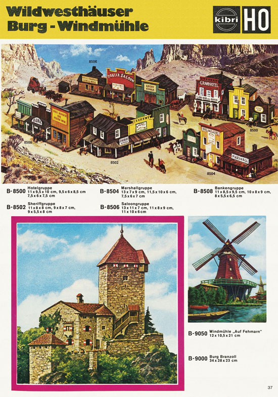 Seite 37 Kibri Modellbahn-Zubehör H0 + N Katalog 1975-1976