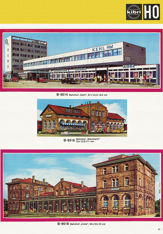 Seite 41 Kibri Modellbahn-Zubehör H0 + N Katalog 1975-1976