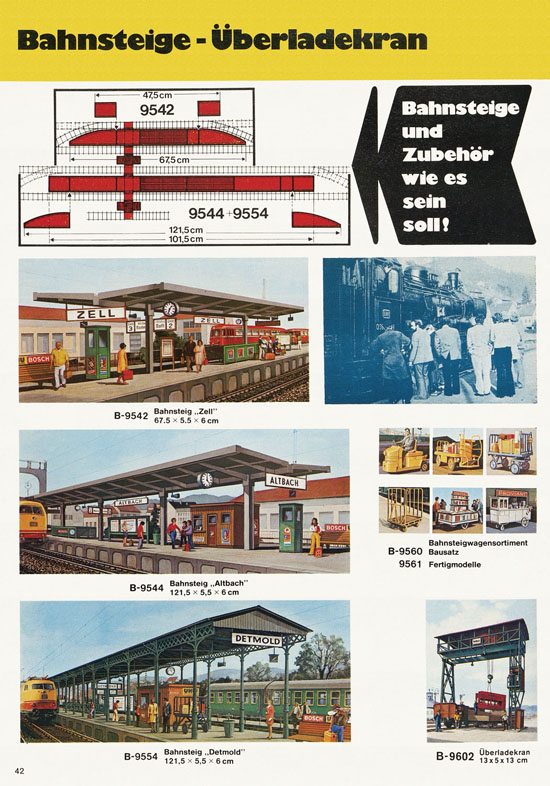 Seite 42 Kibri Modellbahn-Zubehör H0 + N Katalog 1975-1976
