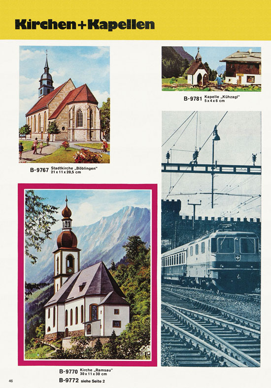 Seite 46 Kibri Modellbahn-Zubehör H0 + N Katalog 1975-1976