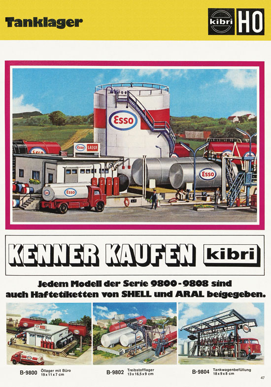 Seite 47 Kibri Modellbahn-Zubehör H0 + N Katalog 1975-1976