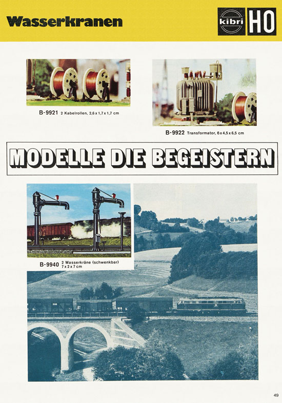 Seite 49 Kibri Modellbahn-Zubehör H0 + N Katalog 1975-1976