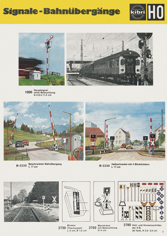 Seite 3 Kibri Katalog Modellbahn-Zubehör 1978-1979