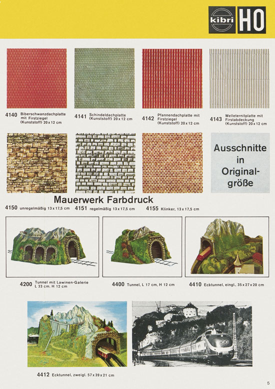Seite 5 Kibri Katalog Modellbahn-Zubehör 1978-1979