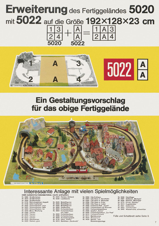 Seite 7 Kibri Katalog Modellbahn-Zubehör 1978-1979