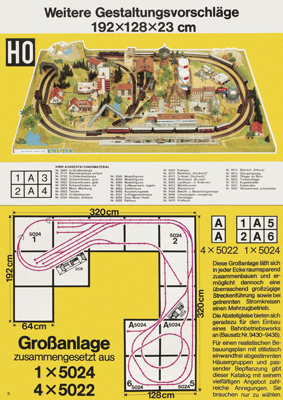 Seite 8 Kibri Katalog Modellbahn-Zubehör 1978-1979