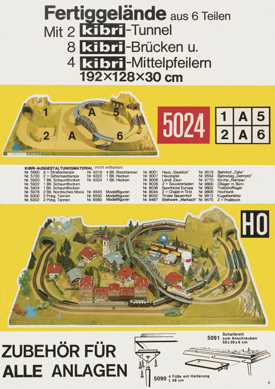 Kibri Katalog Modellbahn-Zubehör 1978-1979