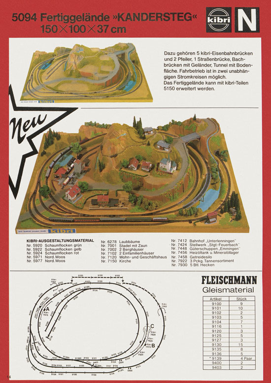 Kibri Katalog Modellbahn-Zubehör 1978-1979