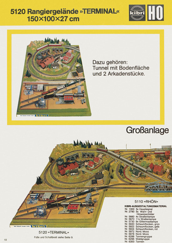 Seite 18 Kibri Katalog Modellbahn-Zubehör 1978-1979