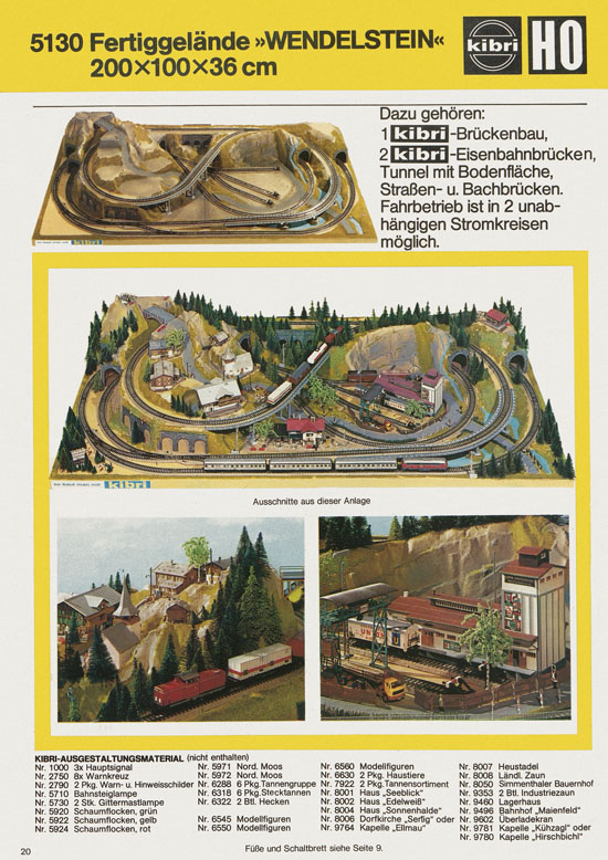 Kibri Katalog Modellbahn-Zubehör 1978-1979