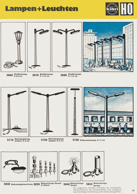 Kibri Katalog Modellbahn-Zubehör 1978-1979