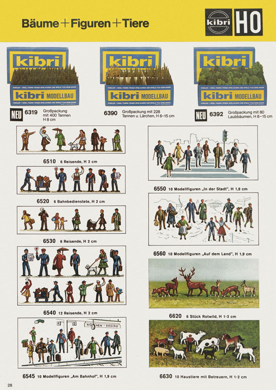 Seite 28 Kibri Katalog Modellbahn-Zubehör 1978-1979