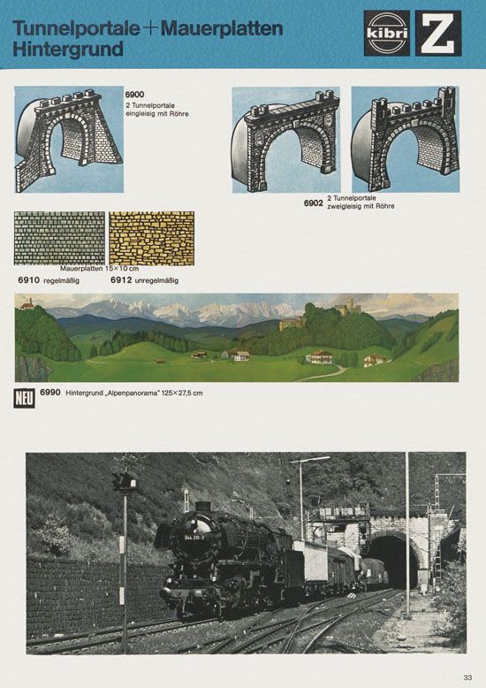 Seite 33 Kibri Katalog Modellbahn-Zubehör 1978-1979