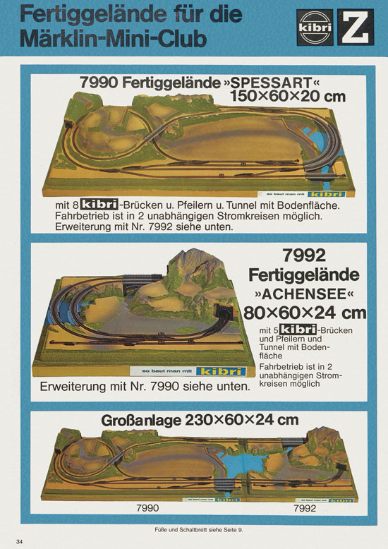 Seite 34 Kibri Katalog Modellbahn-Zubehör 1978-1979