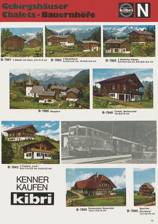 Seite 35 Kibri Katalog Modellbahn-Zubehör 1978-1979