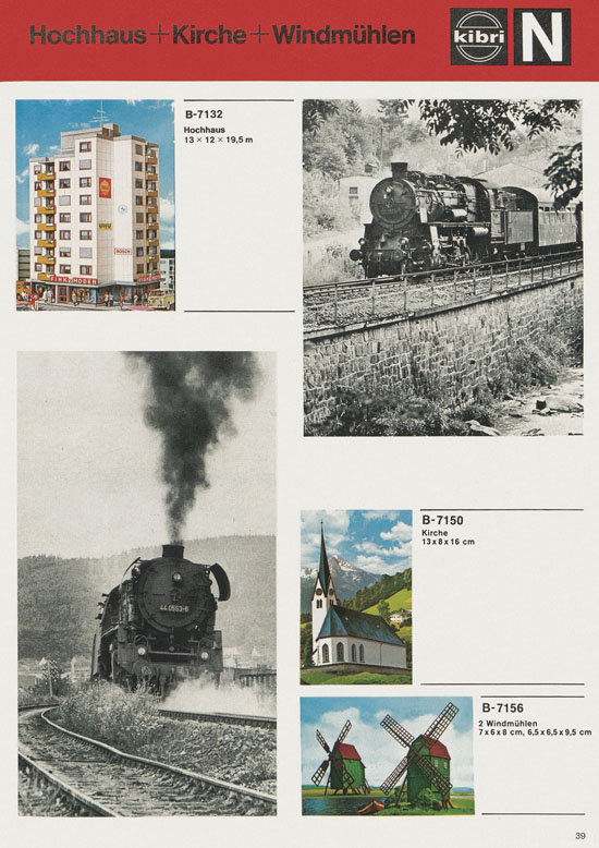 Seite 39 Kibri Katalog Modellbahn-Zubehör 1978-1979