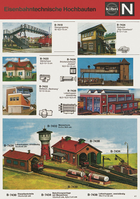 Seite 41 Kibri Katalog Modellbahn-Zubehör 1978-1979