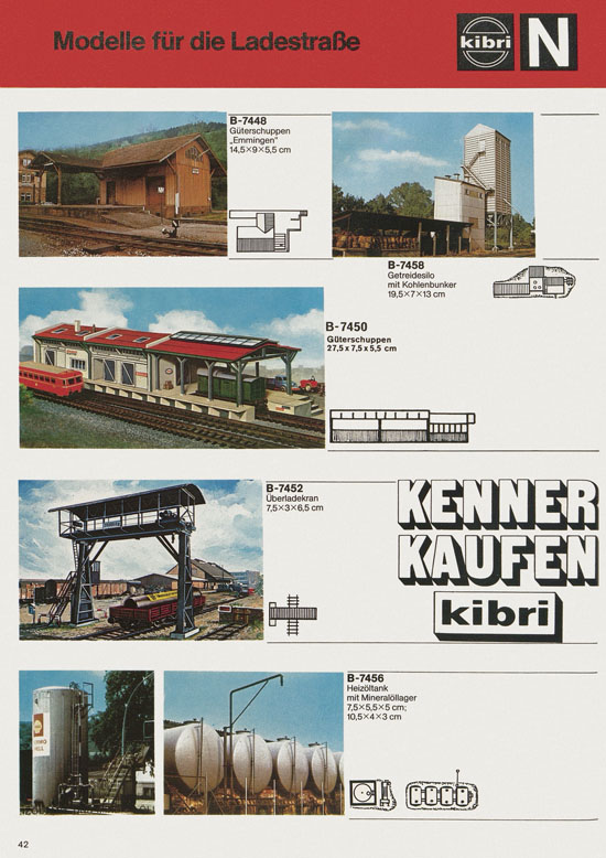 Seite 42 Kibri Katalog Modellbahn-Zubehör 1978-1979