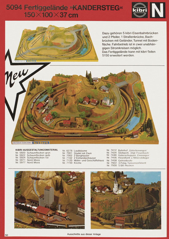 Seite 50 Kibri Katalog Modellbahn-Zubehör 1978-1979
